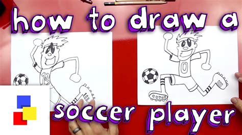 How To Draw A Soccer Player Art For Kids Hub Drawing For Kids Drawings