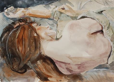Nude Watercolour Available Watercolor And Graphit Flickr
