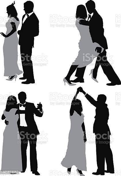 Couple Dancing Stock Illustration Download Image Now In Silhouette