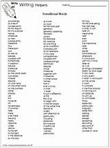 Images of Transition Words List For Middle School