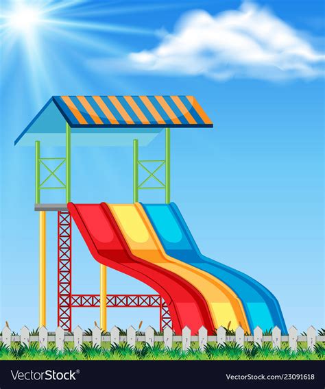 Slide In The Playground Royalty Free Vector Image