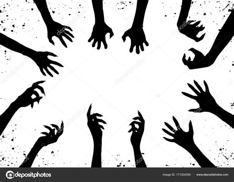 zombie hand silhouette clip art design vector stock vector image by ©9george 171204350