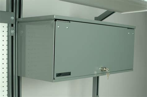 After installing the first one at 48 deep, i realized that was deeper than i wanted, so i made the second. Stackbin -- Workbenches -- Overhead Storage Cabinet
