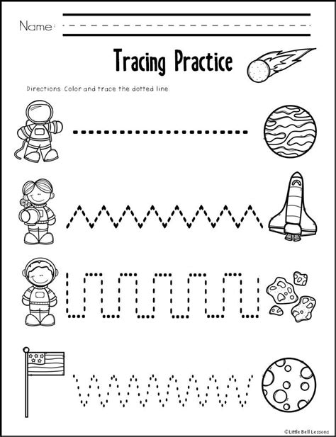 Preschool Space Worksheets Free Thekidsworksheet