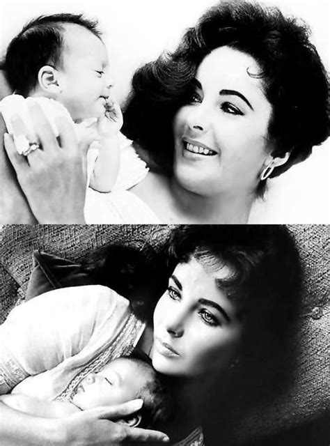 Elizabeth Taylor With Her Newborn Daughter Liza Photographed By Toni