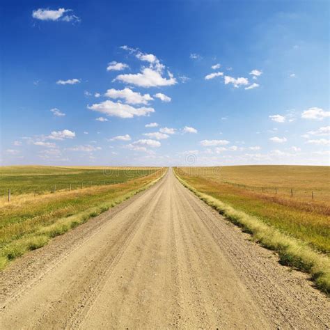 Country Dirt Road Between Fields Stock Image Image 12959695