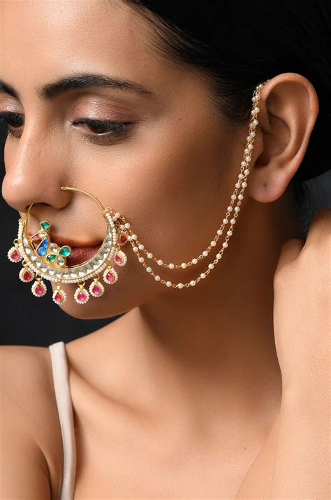 Bridal Nose Ring Nose Ring Stud Nose Rings Fancy Jewellery Gold