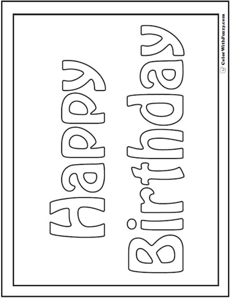 Happy Birthday Brother Coloring Pages I Wish You The Best In All Your