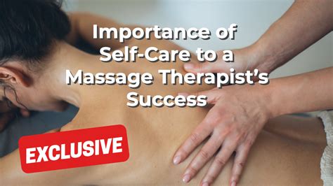 Importance Of Self Care To A Massage Therapists Success American Massage Council
