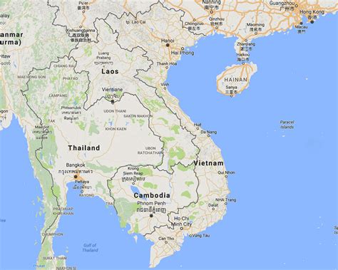 Map Of Cambodia Laos And Vietnam - Map Of Europe