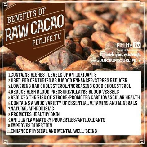 A Short Cacao Benefit Guide For Healthy Raw Diets Cacao Health Benefits Cacao Benefits