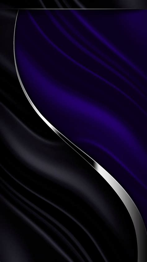 Black And Blue And Silver Too Abstract Iphone Wallpaper