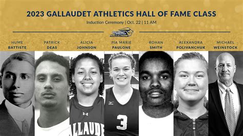 2023 Gallaudet University Athletics Hall Of Fame Class Announced Gallaudet University