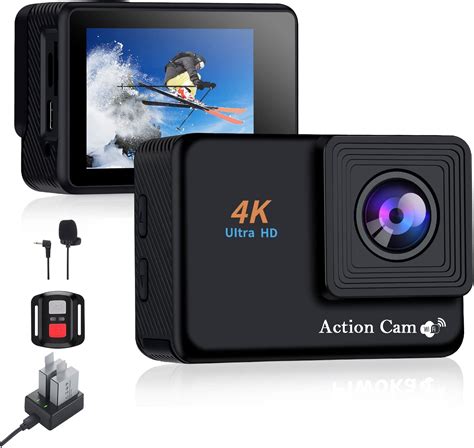 Jadfezy Action Camera 4k With Wifi Remote Control Ultra Hd Sports