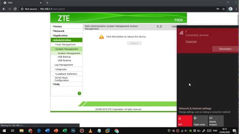 Pada umumnya, username dan password default (standar) router zte f609 dan zte f660 indihome yang sering dijumpai adalah How to Restart / Reboot ZTE F609 Router - YouTube