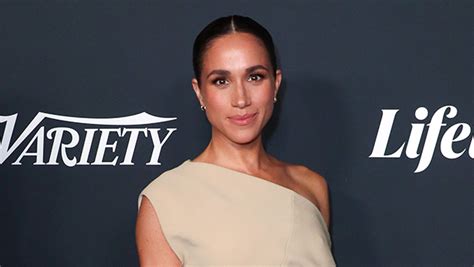 meghan markle stuns in nude dress at ‘variety power of women event hollywood life