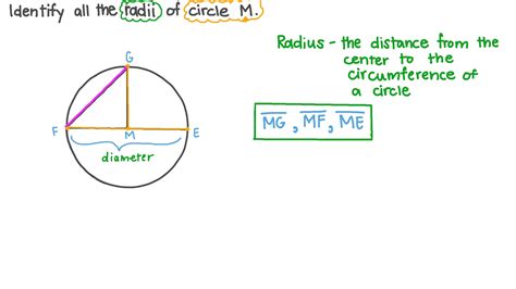 Question Video Identifying The Radii Of A Given Circle Nagwa