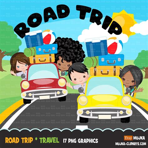 Road Trip Clipart Vacation Clipart Best Friends Traveling Boy And Girl