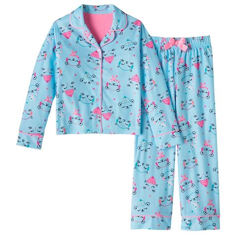 Girls 4 16 So Pattern Pajama Set Kohls In 2021 Pajama Set Girls 4
