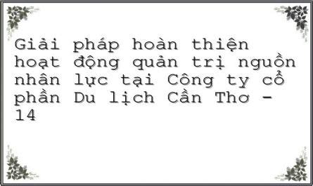 Giải pháp hoàn thiện hoạt động quản trị nguồn nhân lực tại Công ty cổ