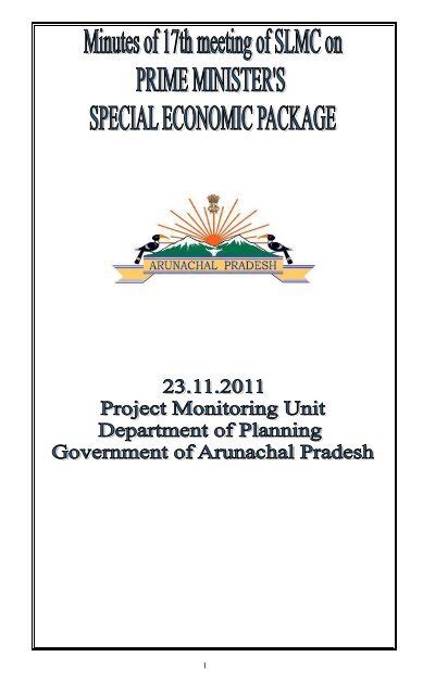 Untitled Department Of Planning Govt Of Arunachal Pradesh