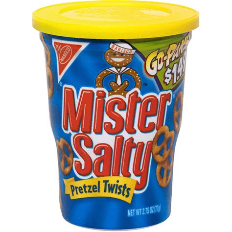 Nab Mister Salty Twists Go Pak Snacks Chips Dips Quality Foods