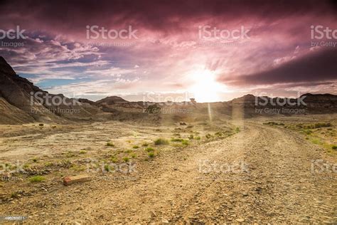 Desert Road Trip Landscape Stock Photo Download Image Now Dirt Road