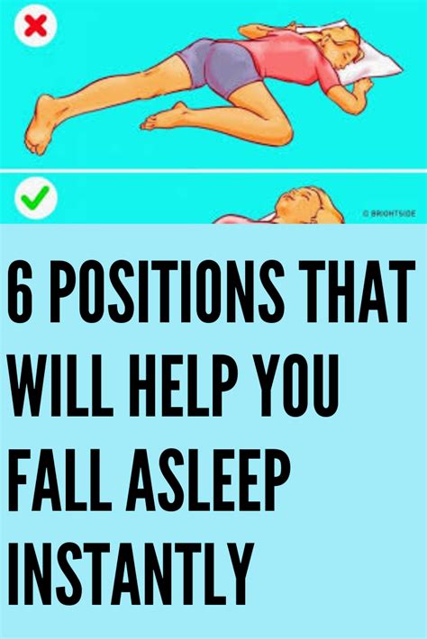 6 Positions That Will Help You Fall Asleep Instantly How To Fall Asleep Health Articles