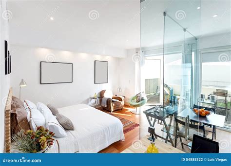 Modern Single Bedroom House Stock Photo Image Of Business Home 54885322