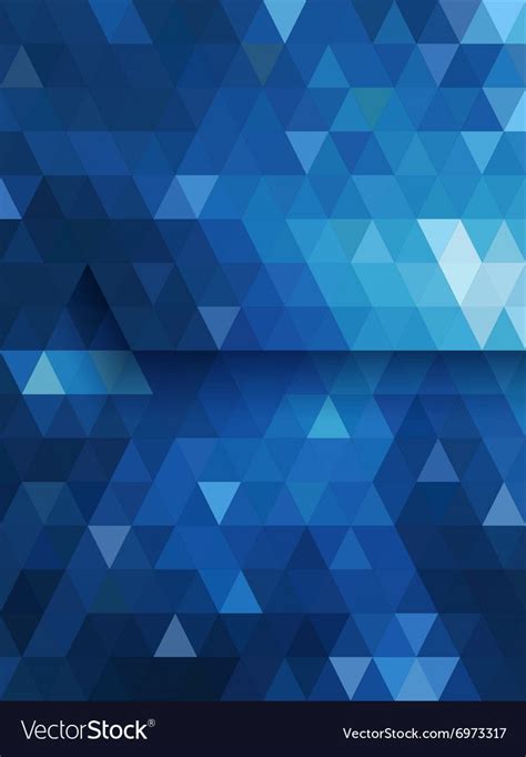 Blue Triangle Background Diamond Shape Vector Image On Vectorstock