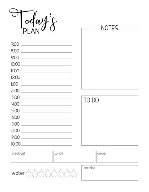 Every template offers free demo version, so you can always download free printables with planner template samples to see if a printable list, goal setting sheets or weekly planner suits. Free Printable Daily Planner Template - Paper Trail Design