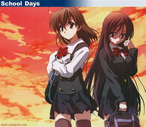 School Days Critica Do Anime Porque Malhação é Para Os Fracos