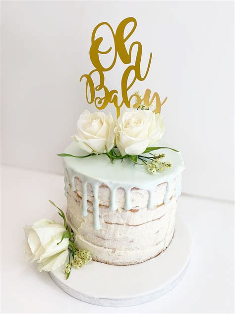 Party guests having drinks and snacks. 'Oh Baby' Drippy Baby Shower Cake - The Cakery Leamington Spa