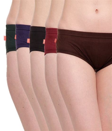 Buy Spictex Multi Color Cotton Panties Pack Of 5 Online At Best Prices