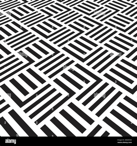Black And White Geometric Pattern With Stripes Vector Striped Carpet