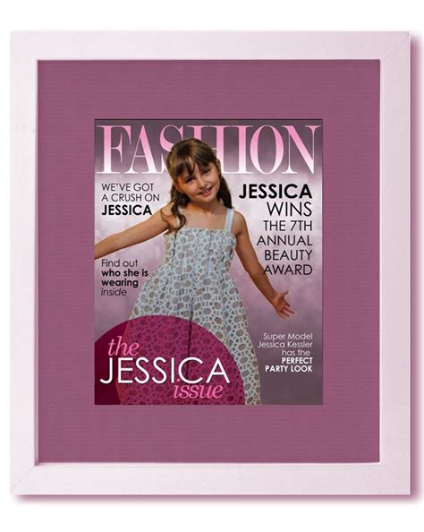 Personalized Fashion Magazine Cover Custom Wall Art Print Your Child Is