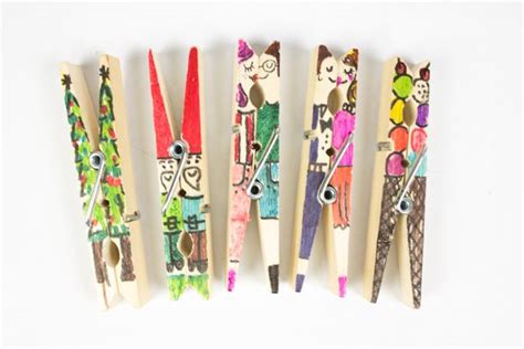 Clothespin People And Doodles Clothes Pin Crafts Clothespin People