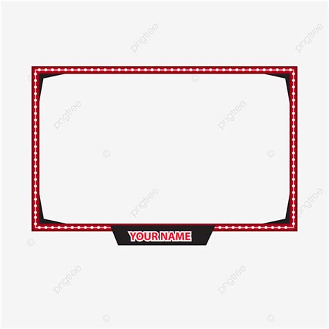 Twitch Overlay Vector Design Images Twitch Overlay With Red And Light