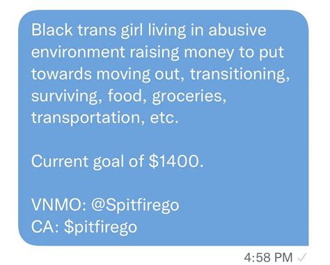 Valleywitch ☽ On Twitter A Friend Whos A Black Trans Girl Is Living In An Abusive Household