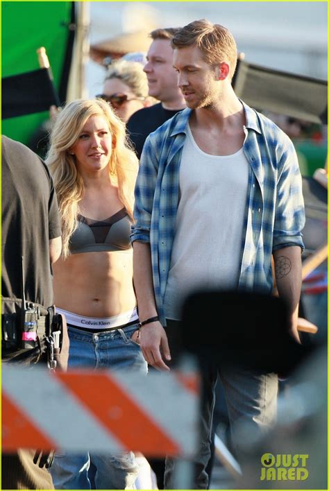 Ellie Goulding Calvin Harris Team Up For Outside Music Video Photo Photos Just