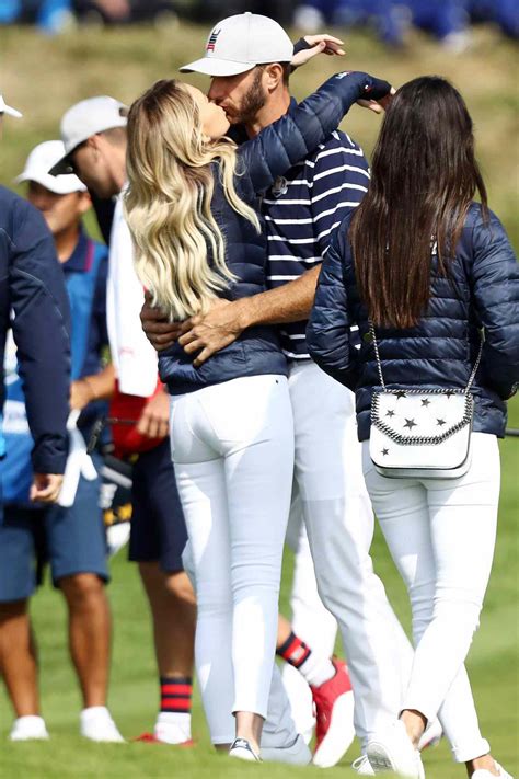 Dustin Johnson And Paulina Gretzky Share A Kiss At Ryder Cup