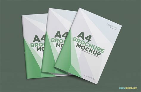 Free A4 Brochure Mockup Zippypixels