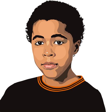Black Boy Thinking Cartoon Character Stock Illustration Download