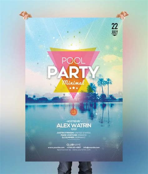 Pool Party Free Summer Psd Flyer Template Free Psd Flyer Pool My Xxx