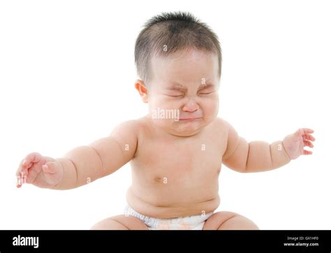 Asian Baby Boy Is Crying Stock Photo Alamy