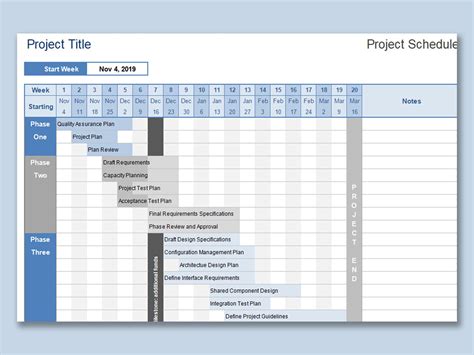 Project Planning Calendar Template Free Addictionary