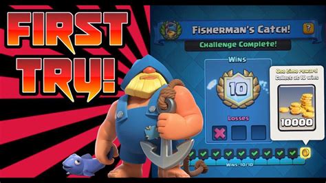 Fishermans Catch Best Deck Easy Clash Royale Youtube