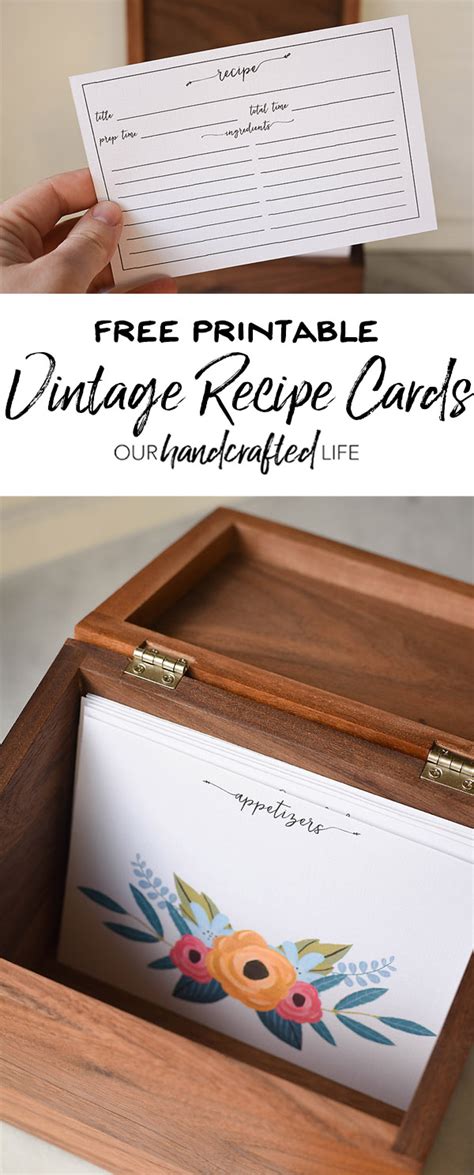 Check spelling or type a new query. Free Printable Vintage Farmhouse Recipe Cards - Our Handcrafted Life