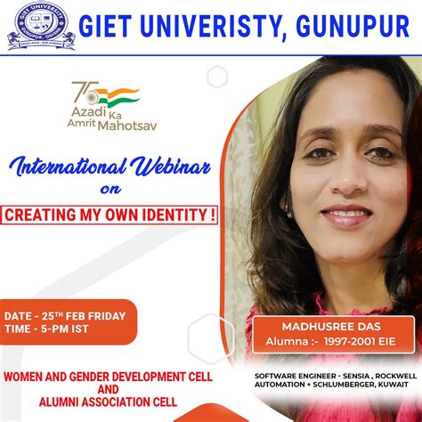 International Webinar On Creating My Own Identity Giet University