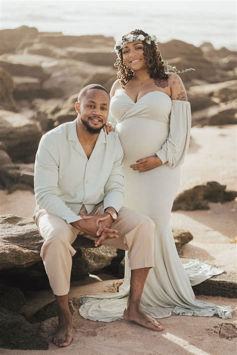 Beach Maternity Photoshoot For Couples Washington Oaks State Park